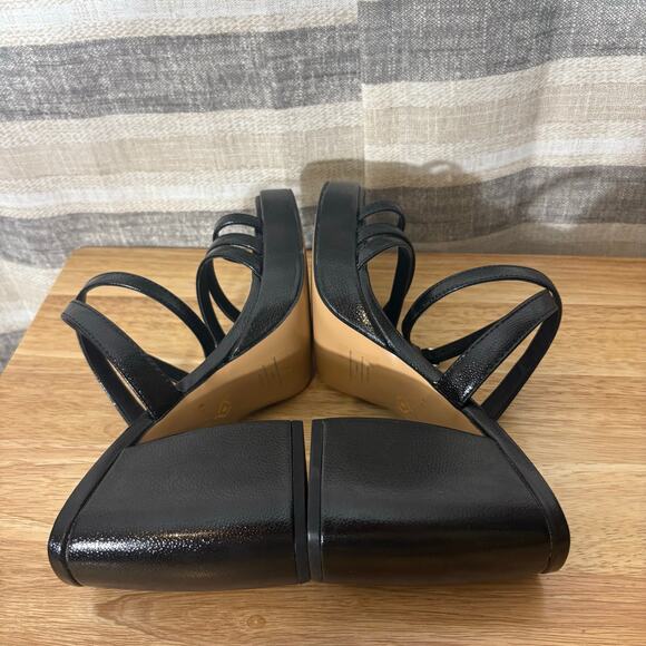 Katy Perry The Meadow Classic Black Strappy Chunky Heels Size 8.5 - Picture 8 of 11